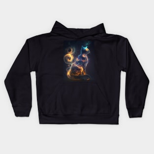 Gas Cat Star Galaxy Kids Hoodie